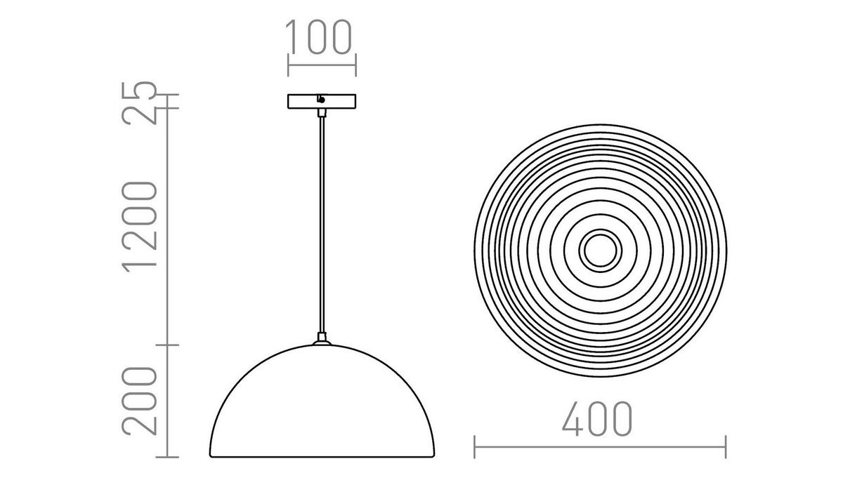 PENDELLEUCHTE CARISSIMA 40 Matt weiß 15 W - Weiß, Metall (30/30/120cm) - Rendl