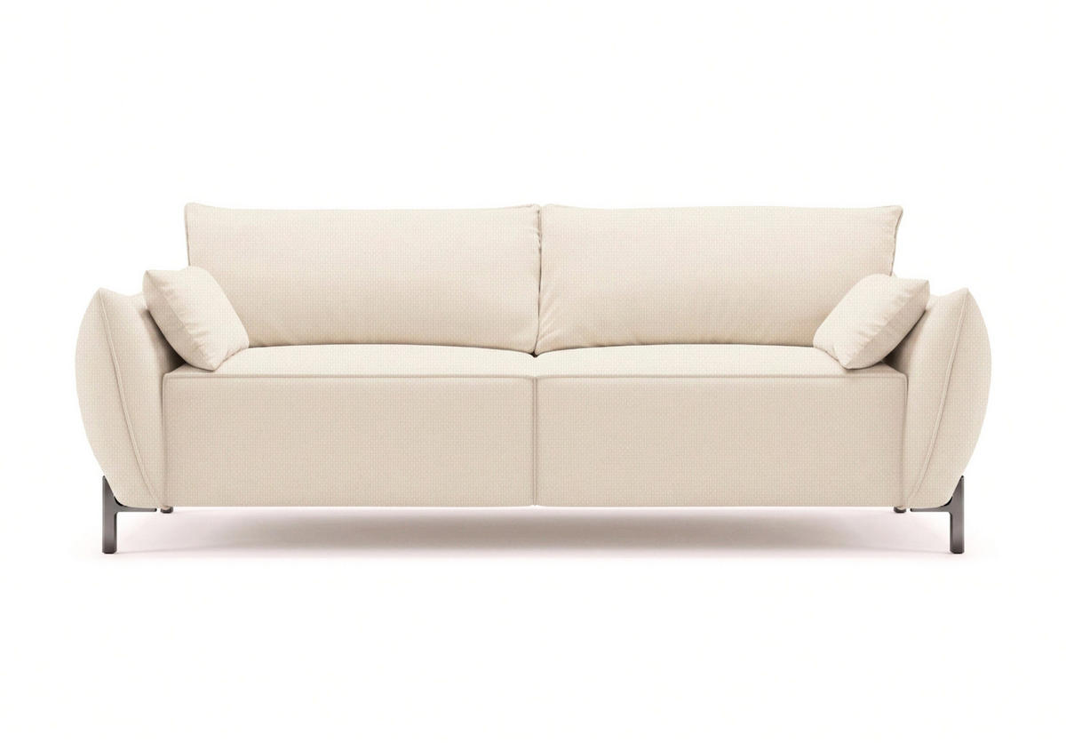 SOFA 2-Sitzer für Terrasse und Garten, Stoff Sunlight, Ecru, SUNMEE - Ecru, Holz (158/90/95cm) - Kaiser Möbel
