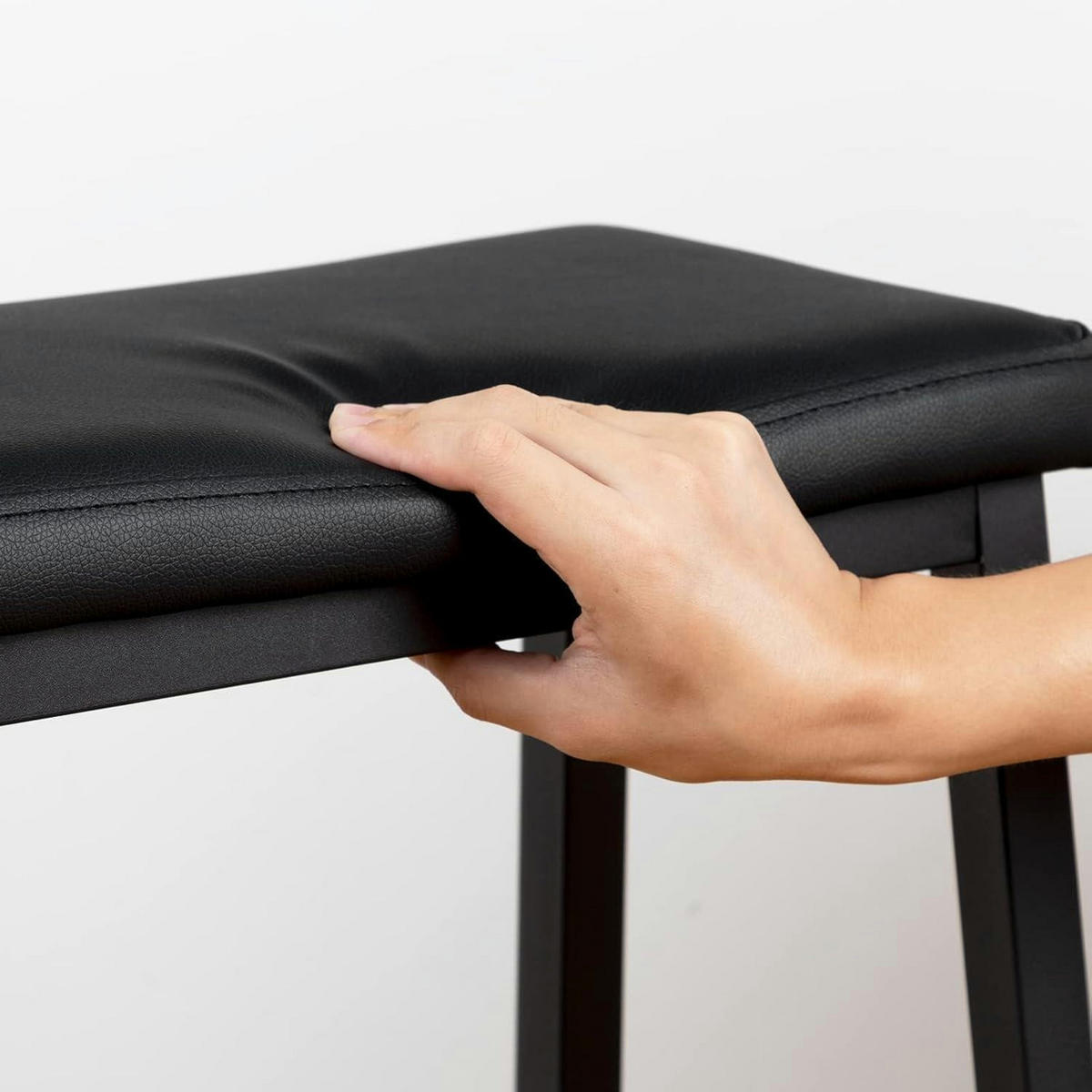 BARHOCKER 2er Set Schwarz 61 cm - Schwarz, Kunststoff (24/61/41cm)