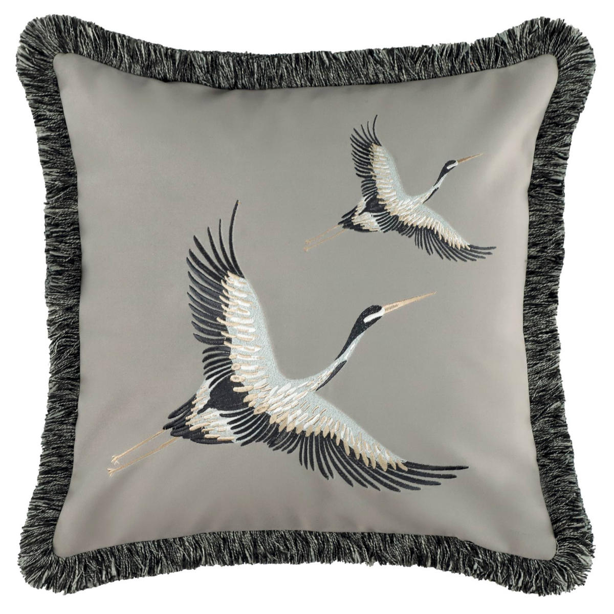 ZIERKISSENHÜLLE TRAIL - Anthrazit, Textil (45/45cm) - Schöner Wohnen