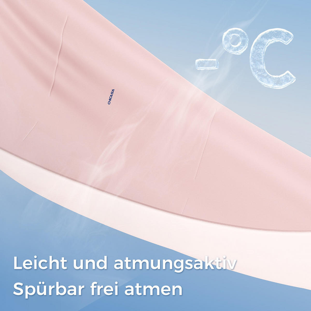 SOMMERDECKE 135x200 cm Rosa kühlend antibakteriell leicht atmungsaktiv wendbar OEKO-TEX® - Rosa, Textil (135/200cm) - CHICASA