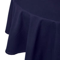 TISCHDECKE dunkelblau rund 178 cm, 100% Baumwolle - Dunkelblau, Textil (178/178cm) - Homescapes