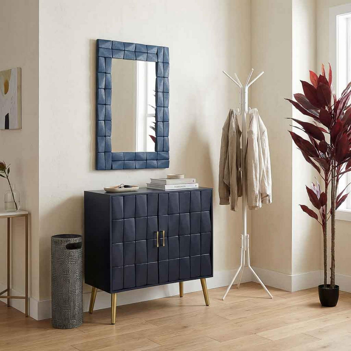 GARDEROBE aus metall - Weiß, Metall (44/173/44cm) - Wanderlust