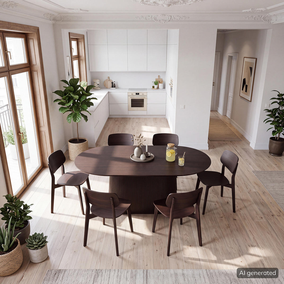 MASSIVER ESSTISCH - Mango massiv - Dunkelbraun/Braun, Holz (100/180/76cm) - home24