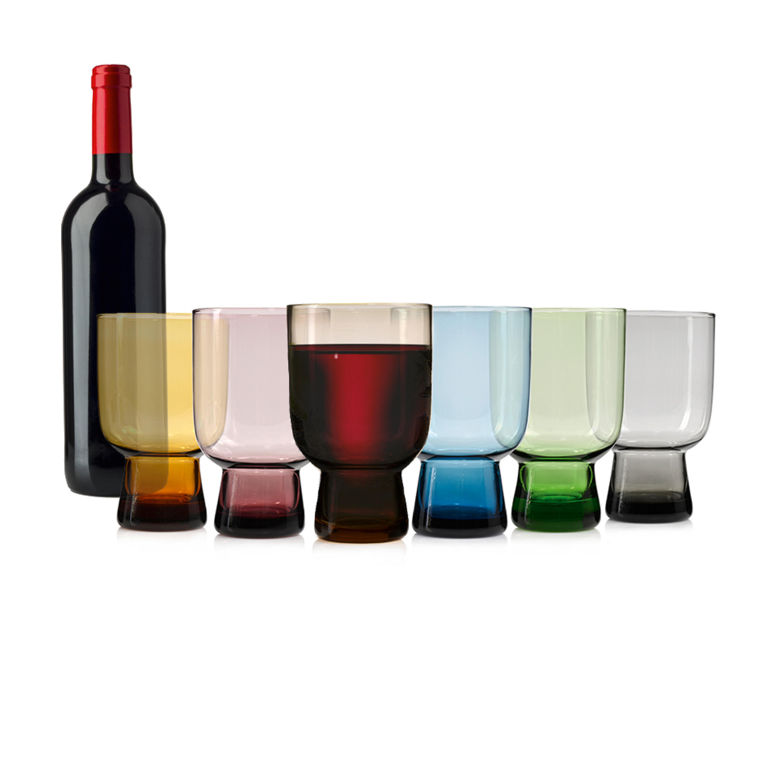 TRINKGLÄSER Set Corsica 6 teilig - Multicolor, Glas - Sänger