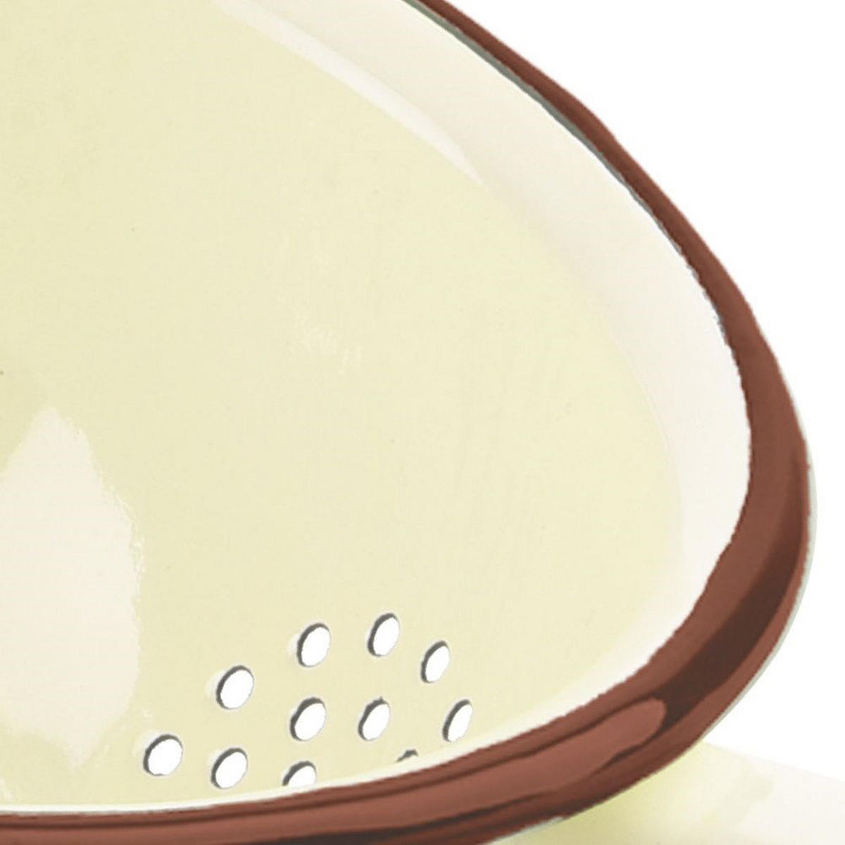KÜCHENSIEB TONCA Beige 20 cm - Beige, Metall (20cm) - Orion 