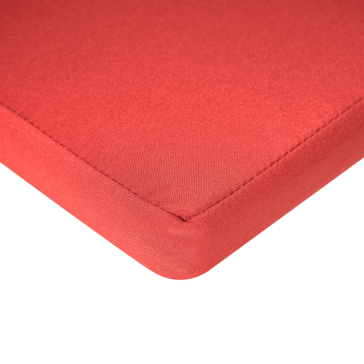 Sitzauflagen 2er-Set Rot 50/45 cm Java/Amantea Premium - Rot, Textil (71/71/50cm) - Beliani