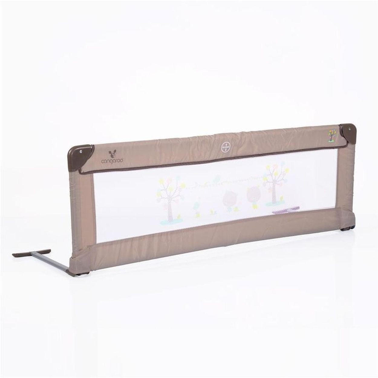 BETTSCHUTZGITTER 130 x 43,5 cm beige Bettgitter, für zuhause und unterwegs, Polyester, meisten Betten - Beige, Metall (44/130cm) - Cangaroo