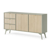 SIDEBOARD Firr, Eukalyptus, Kommode mit Schubladen - Eukalyptusholzfarben, Holzwerkstoff (158/80/38cm) - Bettso