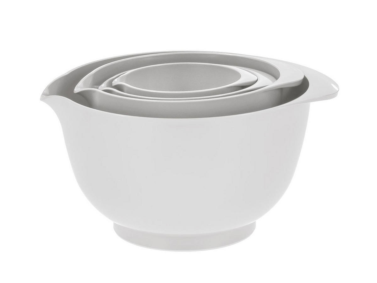 RÜHRSCHÜSSEL-SET Margrethe New weiß (4tlg) - Weiß, Kunststoff (21/15cm) - Rosti