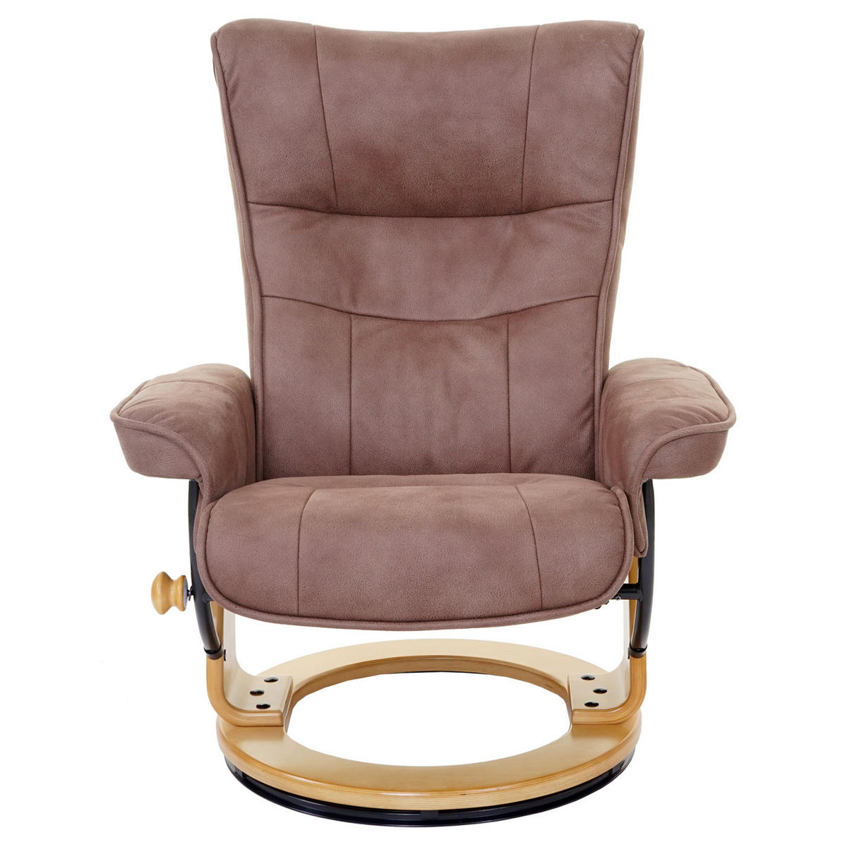RELAXSESSEL MIT HOCKER Braun - Braun, Textil (85/104/117cm) - MCA