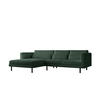 ECKSOFA Agada In Poso - Grün, Holzwerkstoff/Textil (281/174cm) - Fun Möbel