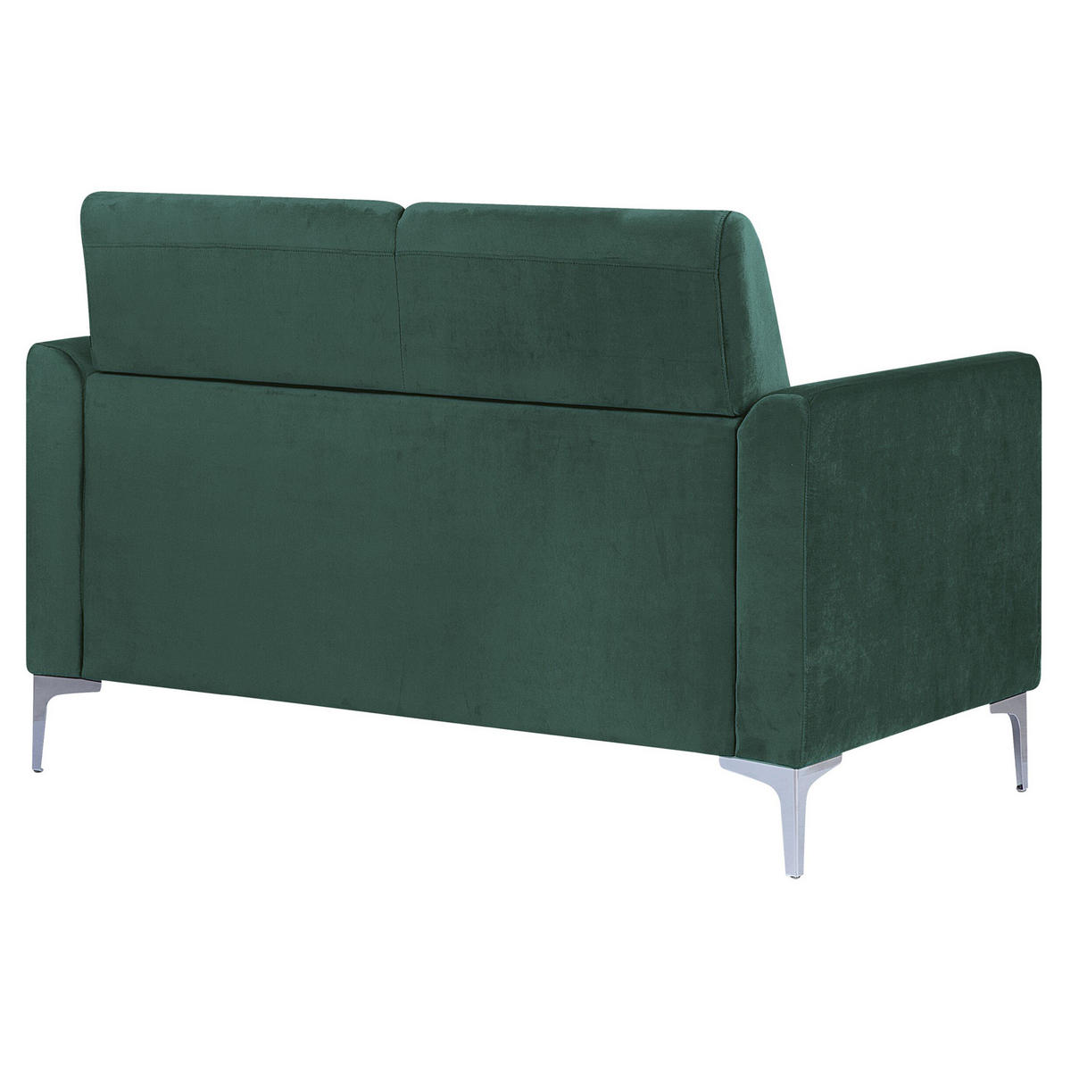 2-SITZER-SOFA Samtstoff Grün Fenes - Grün, Textil (142/90/75cm) - Beliani