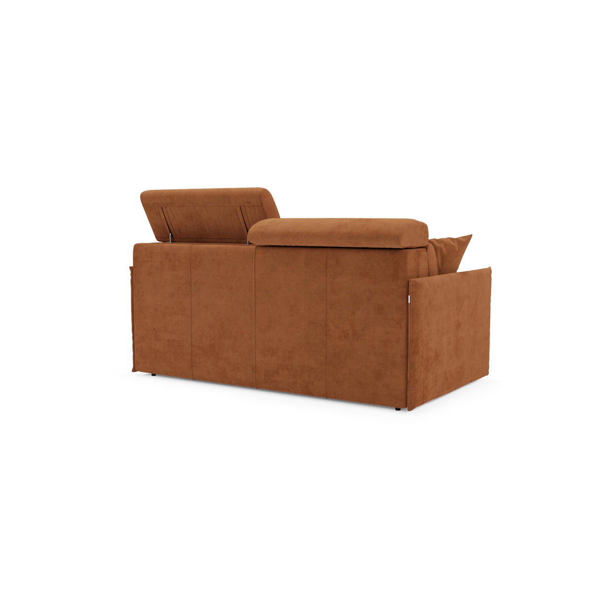 LINEARSOFA Miryam - Rostfarben, Metall (149/83/98cm) - Divani.store