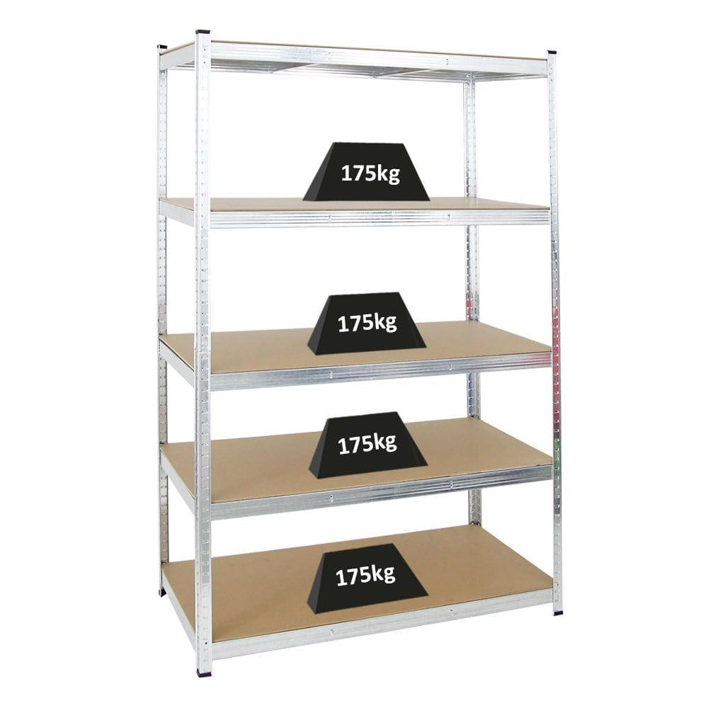 SCHWERLASTREGAL Ragnar 180x120x60 cm Fachlast 175 kg Verzinkt - Silberfarben, Metall (120/180/60cm) - PROREGAL