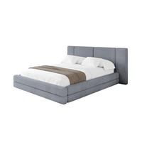 POLSTERBETT mit Bettkasten und Lattenrost, Bett mit Matratze H3/H4 - TEVO 200x200 Grau - Grau, Holzwerkstoff/Textil (200/200cm) - ALTDECOR