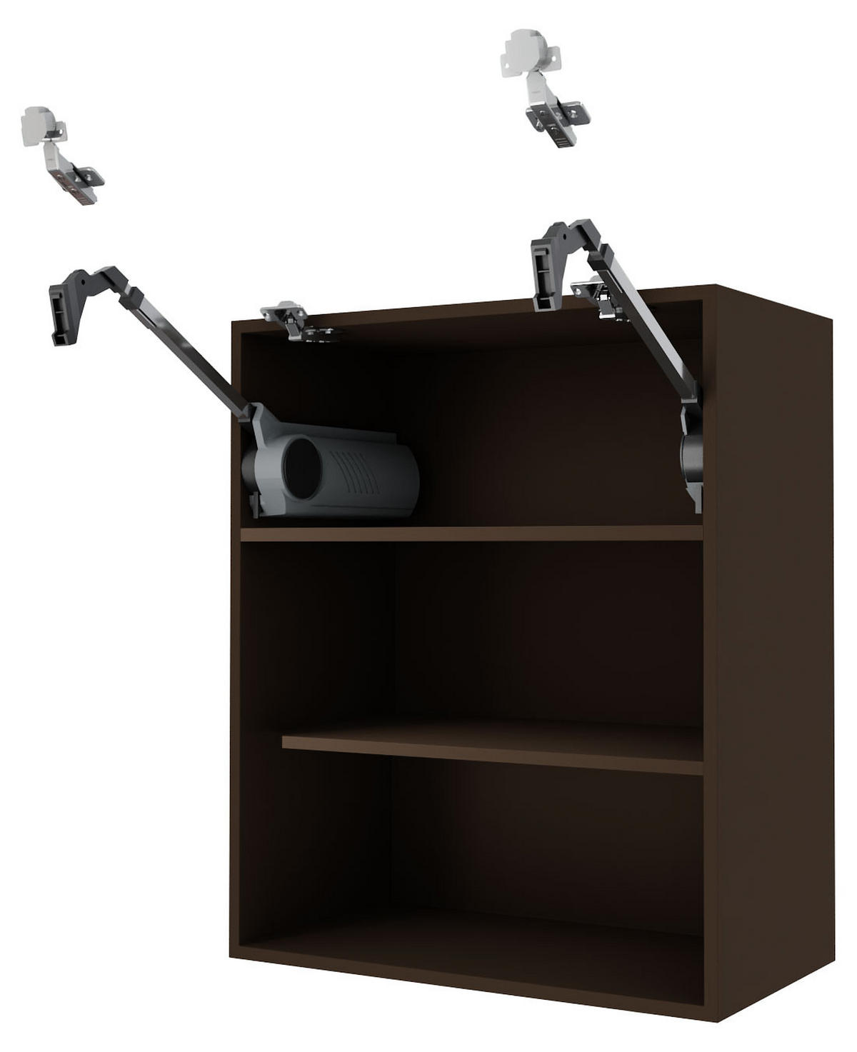 KÜCHENHÄNGESCHRANK Essen W8B/90-AV Weiß Hochglanz / Eiche Artisan Matt 90 / 32,5 / 72cm - Weiß Hochglanz/Eiche Artisan, Holz/Holzwerkstoff (90/72/32.5cm) - Feldmann-Wohnen