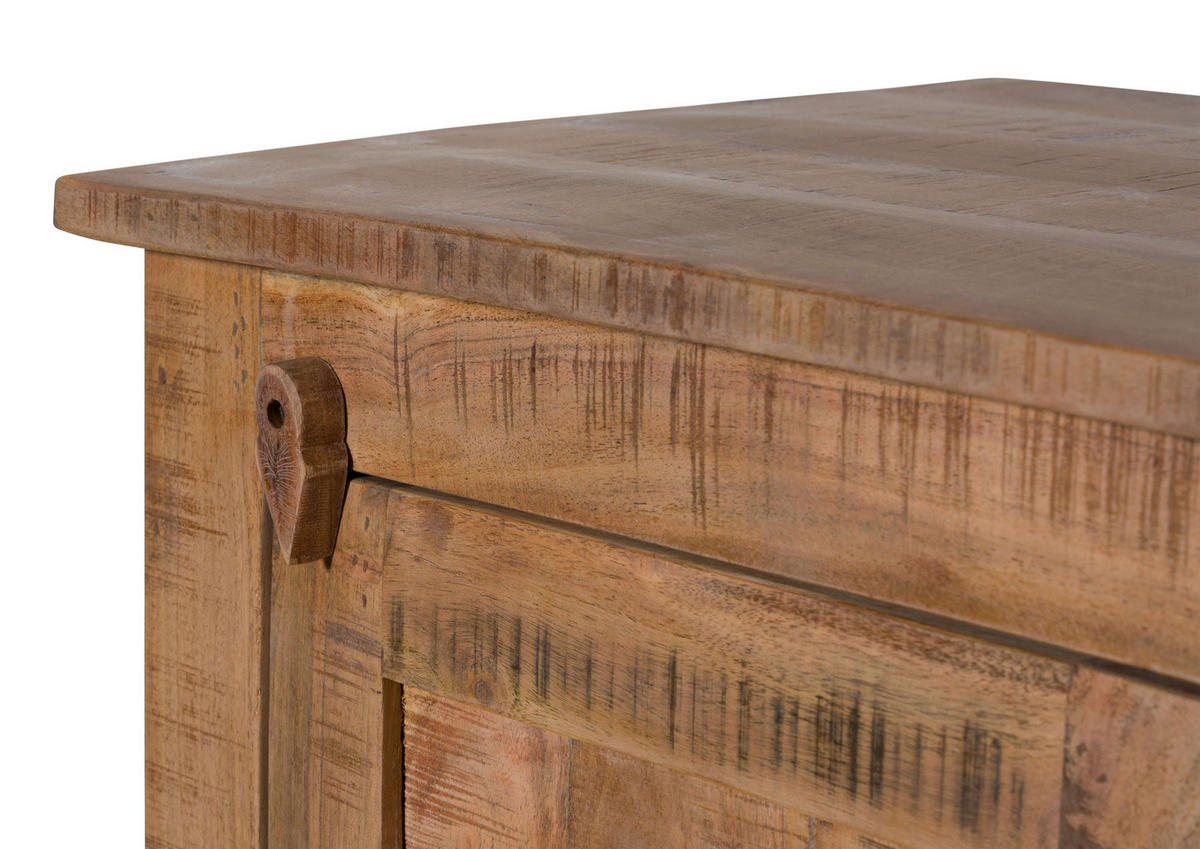 KOMMODE Akazie 70x40x120 natur versiegelt NATURE OF SPIRIT #258 - Braun, Holz (70/120/40cm) - Massivmoebel24