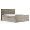 BOXSPRINGBETT Ava Beige 180/200 cm - Beige/Schwarz, Holz/Holzwerkstoff (180/200cm) - Maison de Reve