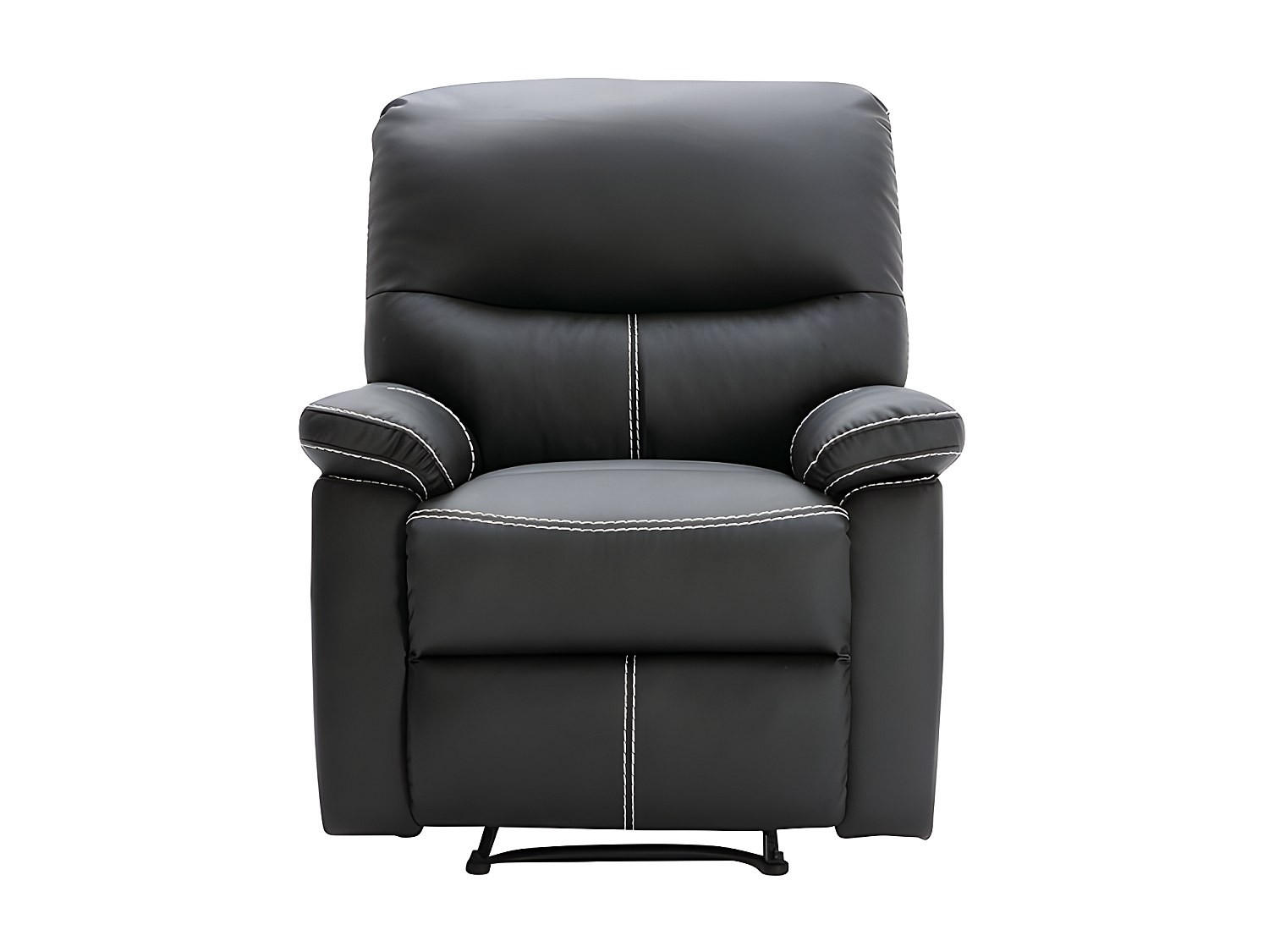 RELAXSESSEL - 1 Person - Kunstleder - Schwarz - - Schwarz, Leder (79/95/90cm) - Vente-Unique