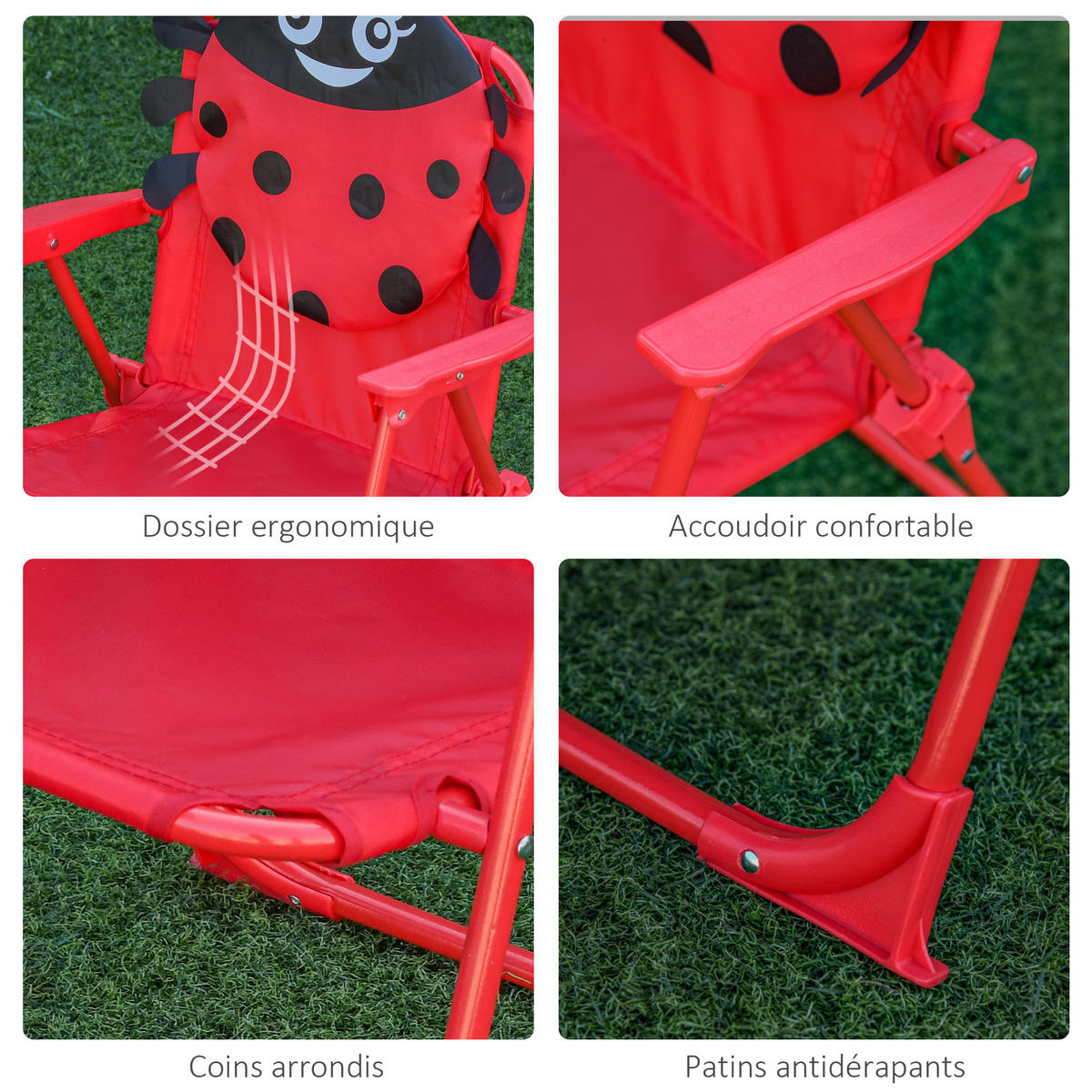 KINDERSITZGRUPPE DE-17504 Rot - Rot, Metall (50/46/50cm) - ComfortXL