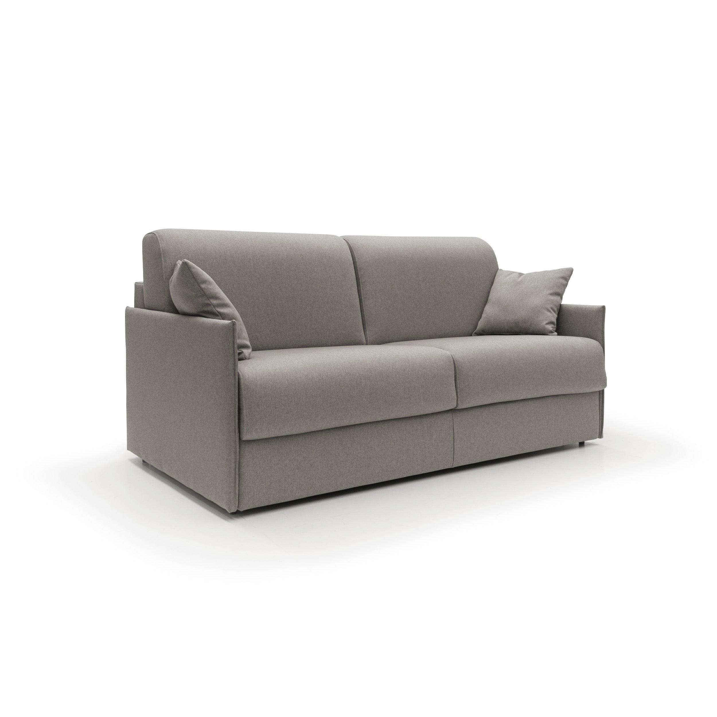 SCHLAFSOFA Evans - Taupe, Textil (189/96/96cm) - Divani.store