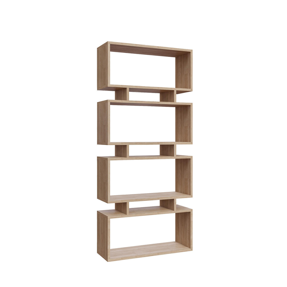 REGAL 4 Böden L72 cm - Langdon - Eichefarben, Holzwerkstoff (25/161/72cm) - Calicosy