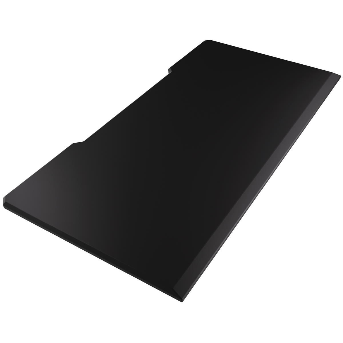 TISCHPLATTE 180x80, Schreibtischplatte 180x80 cm - Outline, Schwarz - Schwarz, Holzwerkstoff (180/80/2.5cm) - Ultimate Setup