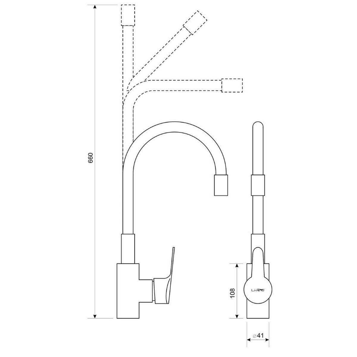 SPÜLUNTERSCHRANK 60cm mit Spüle + Armatur + Siphon Sonoma-Eiche - Sonoma Eiche, Holzwerkstoff (60/60/60cm) - Stamar