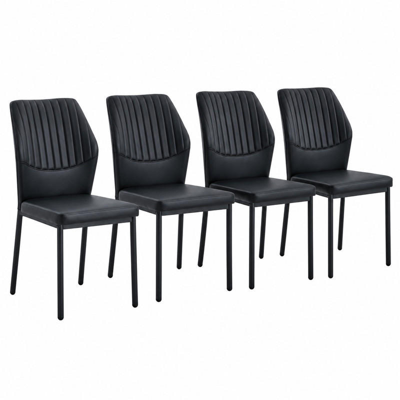 Meubliv Esszimmerstuhl Schwarz 42.6x93x43 cm