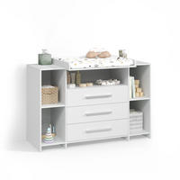 WICKELKOMMODE Torino Weiß XL mit Schubladen - Weiß, Holzwerkstoff (143/100/70cm) - Livinity®