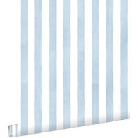 TAPETE Streifenmuster 53 cm x 10.05 m - Blau, Papier (53/0.1cm) - ESTAhome