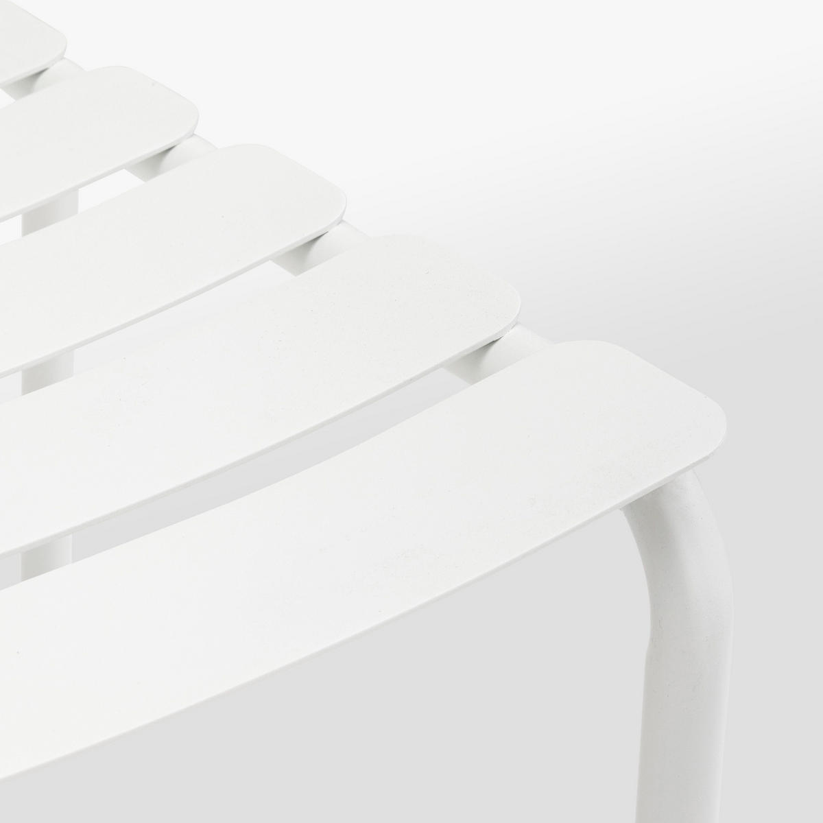 GARTENSTUHL, Weiß - Weiß, Metall (47/84/46cm) - Oviala