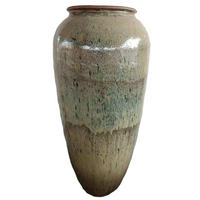 TOPF Lisie Beige 71/71/160cm - Beige, Keramik (160cm) - PTMD Collection