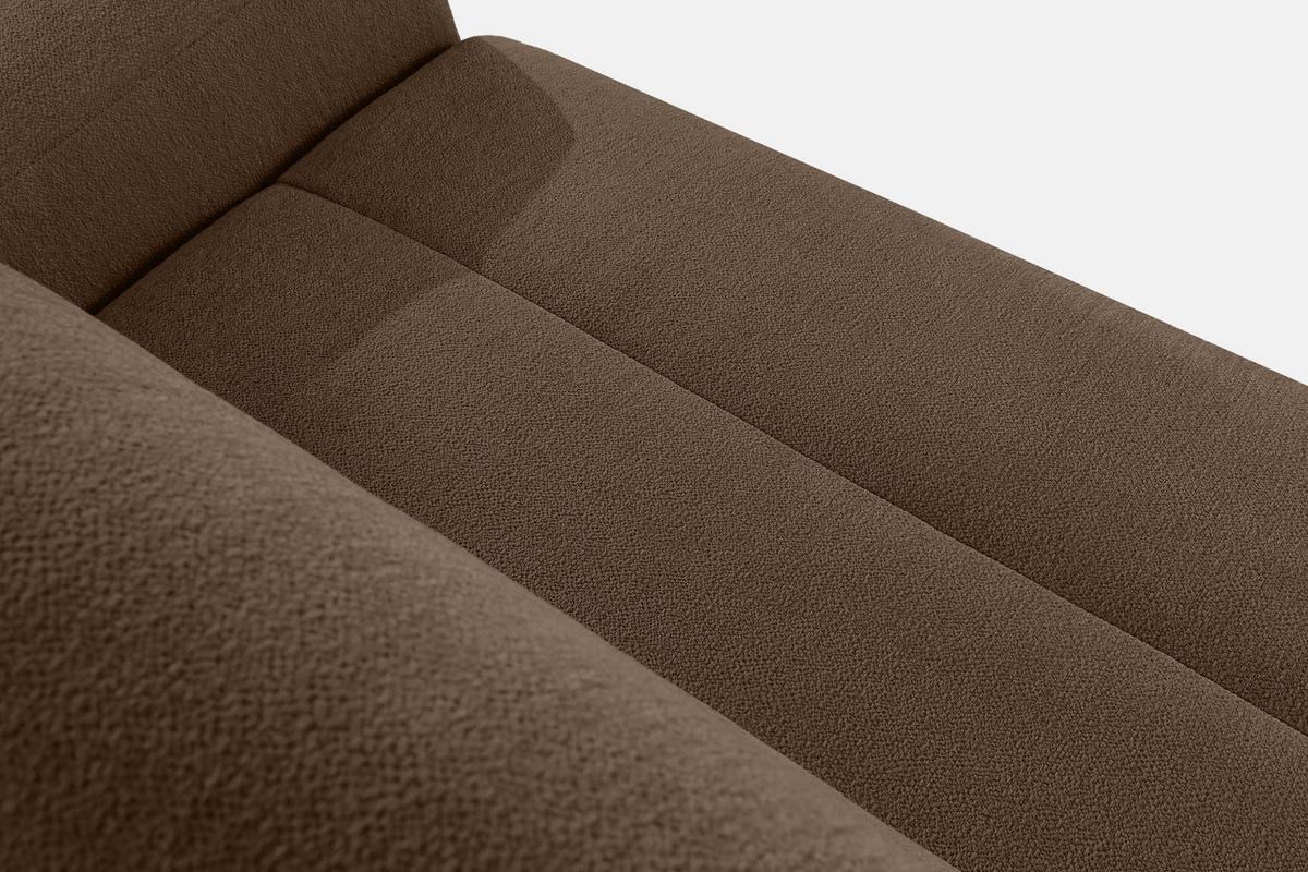 ECKSOFA LINKS BLUME, Braun - Braun, Holz/Holzwerkstoff (271/164cm) - KONSIMO®