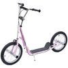 KINDERROLLER mit Luftreifen Scooter Roller Kinder Roller Kickboard 16 Zoll Rosa - Rosa, Metall (143/58/100cm) - HOMCOM