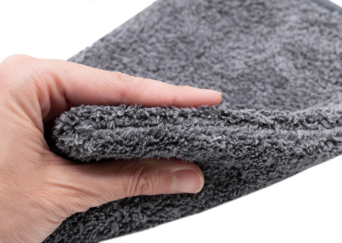 WASCHHANDSCHUH, 9er-Set, 16x21 cm, 100% Polyester, Grau - Anthrazit, Textil (16/21cm) - Zollner