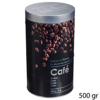 KAFFEEDOSE Black Edition, Weißblech, Schwarz, für 500 g Kaffee - Schwarz, Metall (11/19cm) - 5five Simply Smart