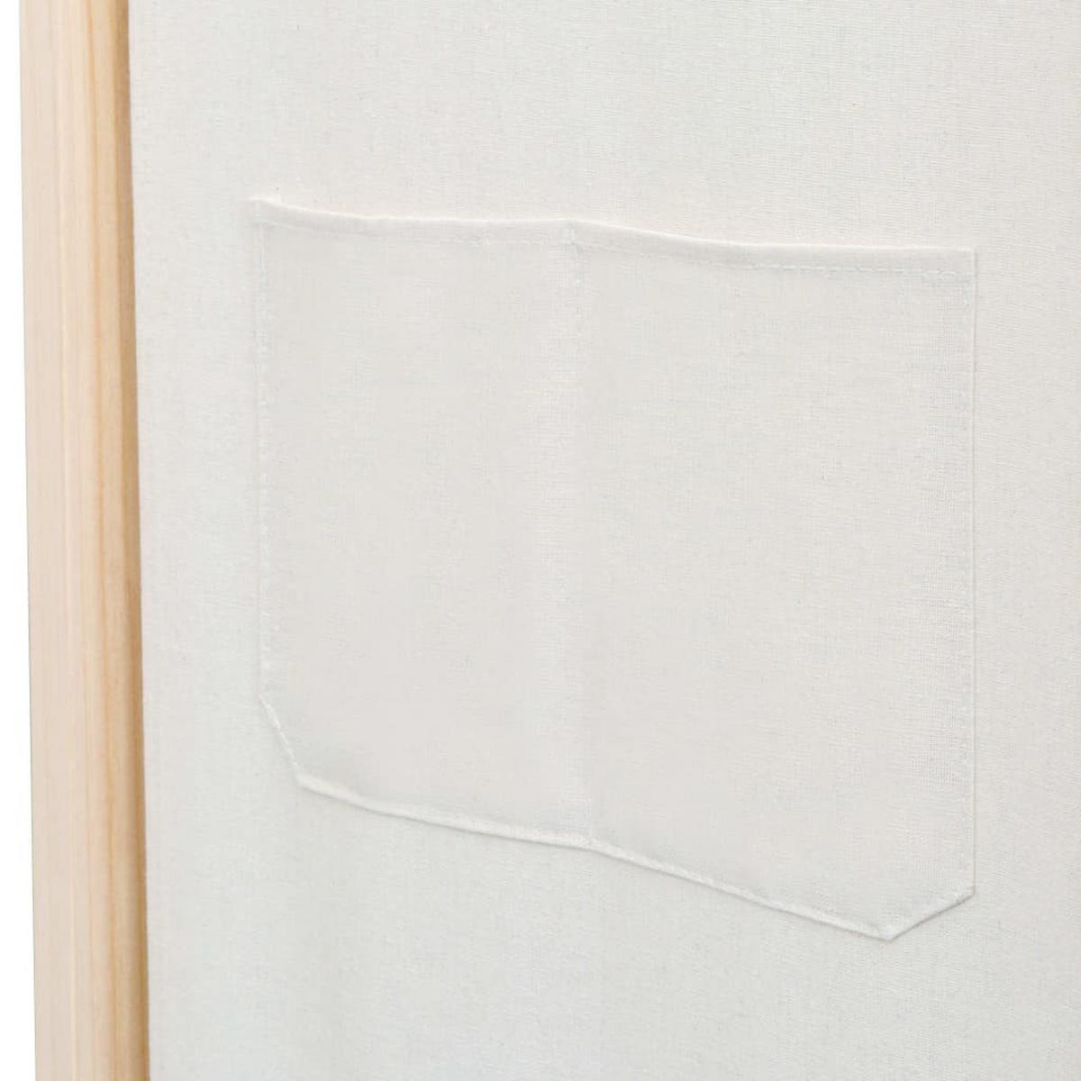 RAUMTEILER 4-Teiliger Cremecreme 160/170/4 Cm Stoff - Creme, Textil (160/170/4cm) - vidaXL