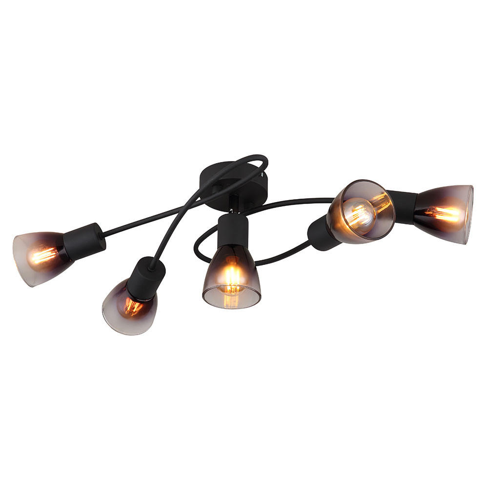 Globo Lighting Deckenleuchte Schwarz 24x16.5x58 cm