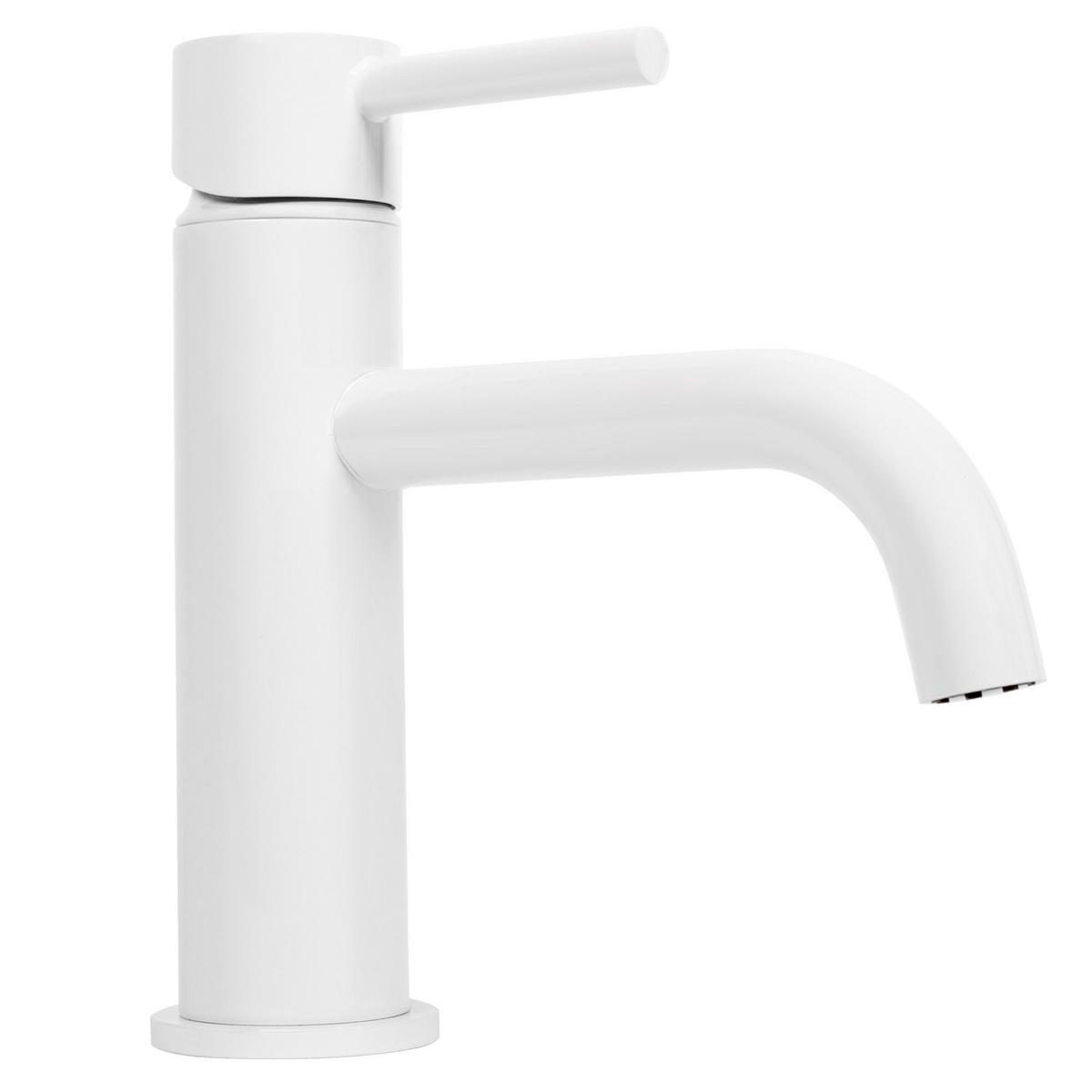 WASCHBECKENARMATUR Rea Lungo White Low - Weiß, Metall (5/16.5/15cm) - REA