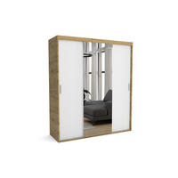 KLEIDERSCHRANK MAT A Weiß 250x60x205 cm - Weiß, Holzwerkstoff (250/205/60cm) - FURNLUX