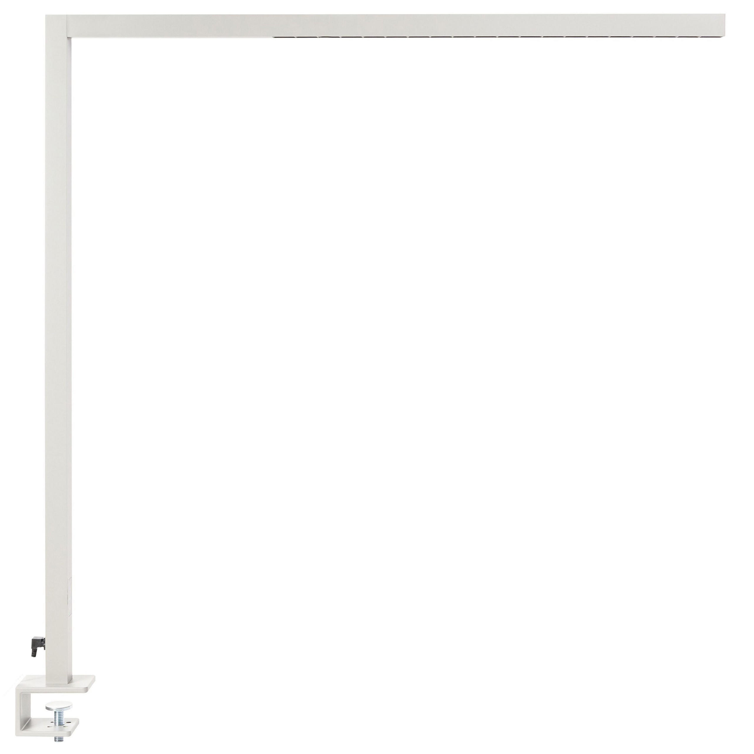 SCHREIBTISCHLAMPE Octant 4/121/120 cm - Silberfarben, Metall (4/121/120cm) - Beliani