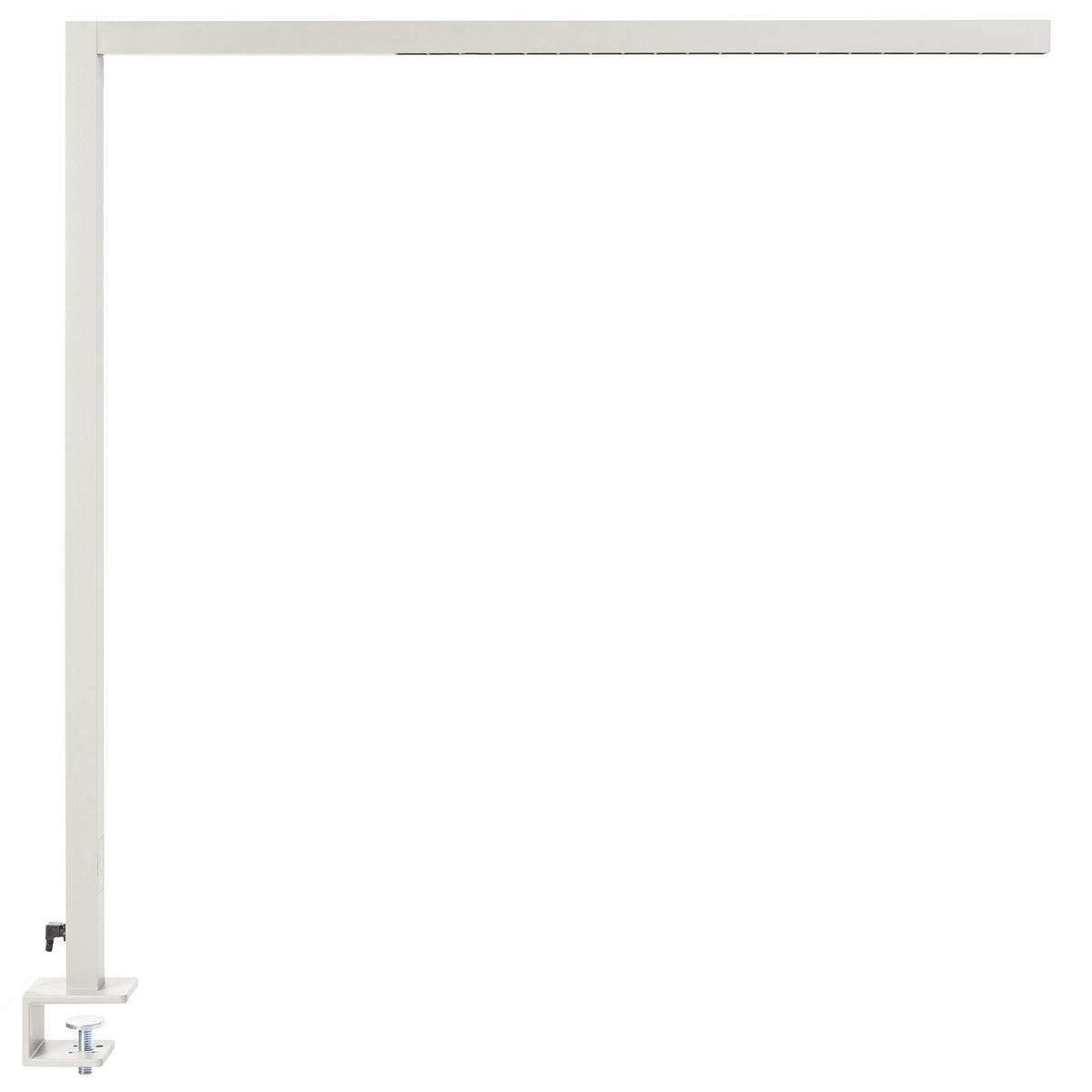 SCHREIBTISCHLAMPE Octant 4/121/120 cm - Silberfarben, Metall (4/121/120cm) - Beliani