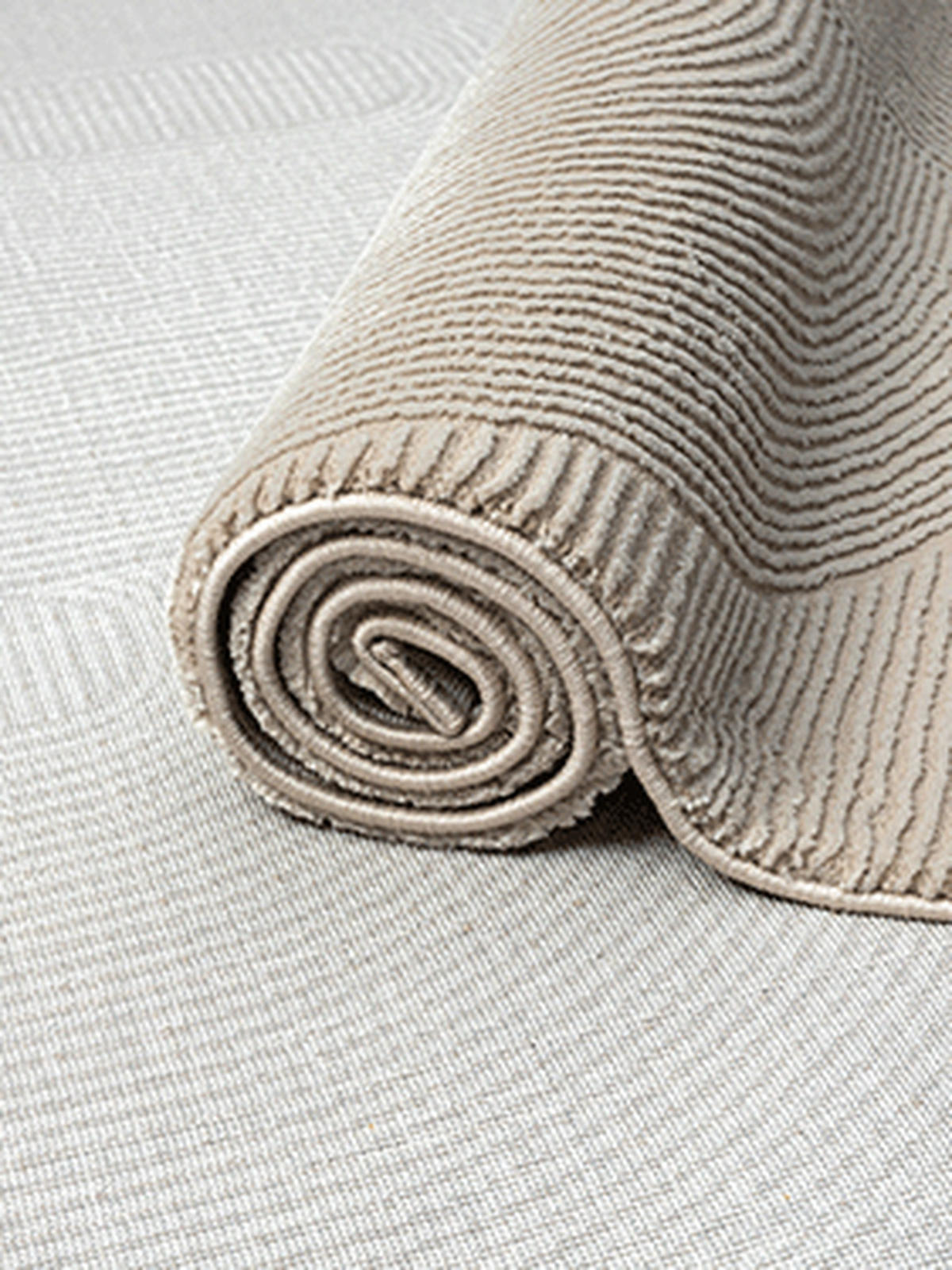 TEPPICH Kurzflor KASOS Waschbar Geometrisch Polyester Beige 160 x 230 cm - Beige, Textil (160/230cm) - KADIMA DESIGN