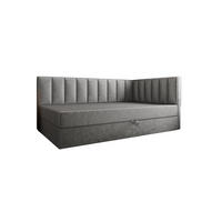 BOXBETT Adelle rechts oder links Grau 90x210 cm Rechts - Grau, Textil (90/210cm) - B&B Home