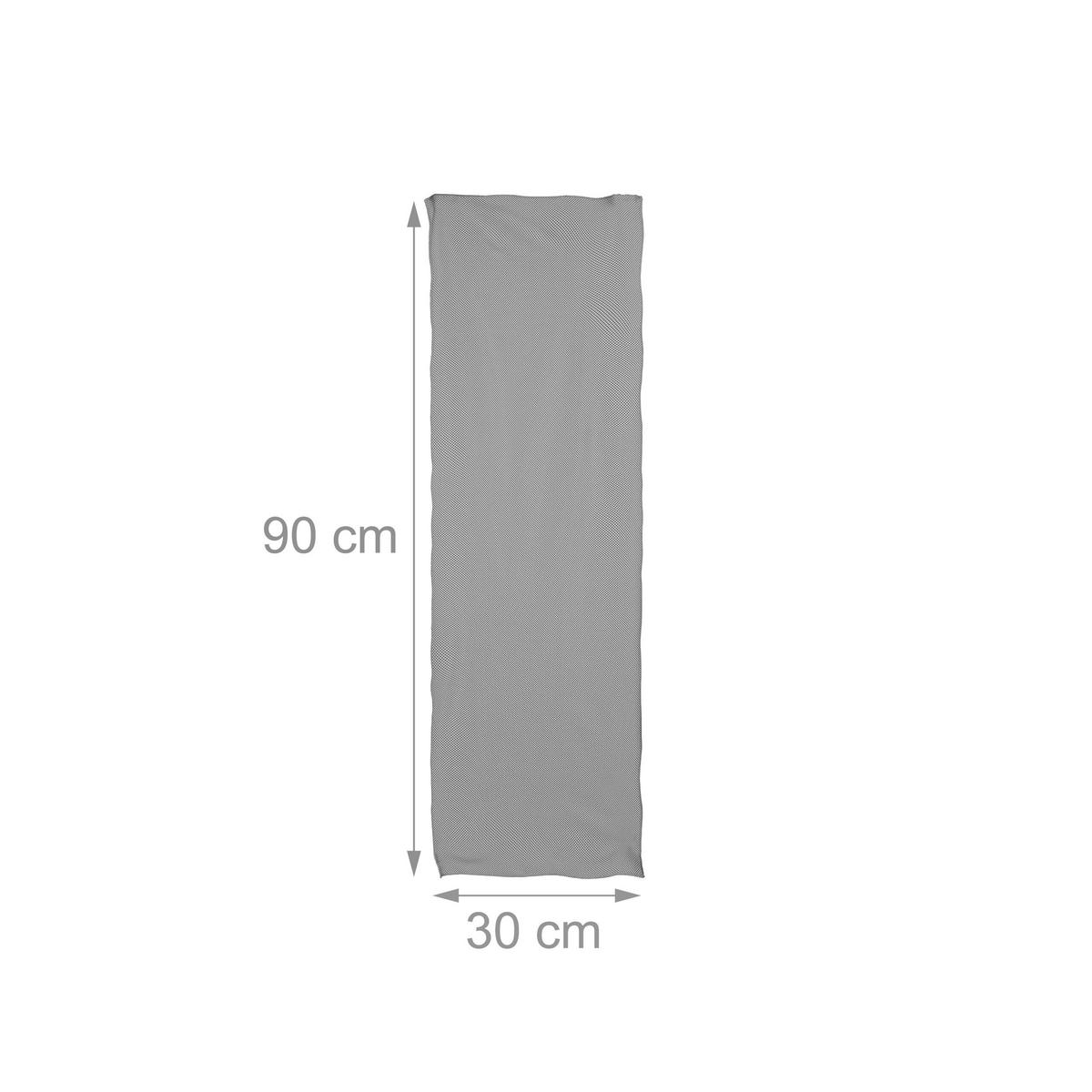 2XKÜHLHANDTUCH - Grau, Kunststoff/Textil (90/30cm) - Relaxdays