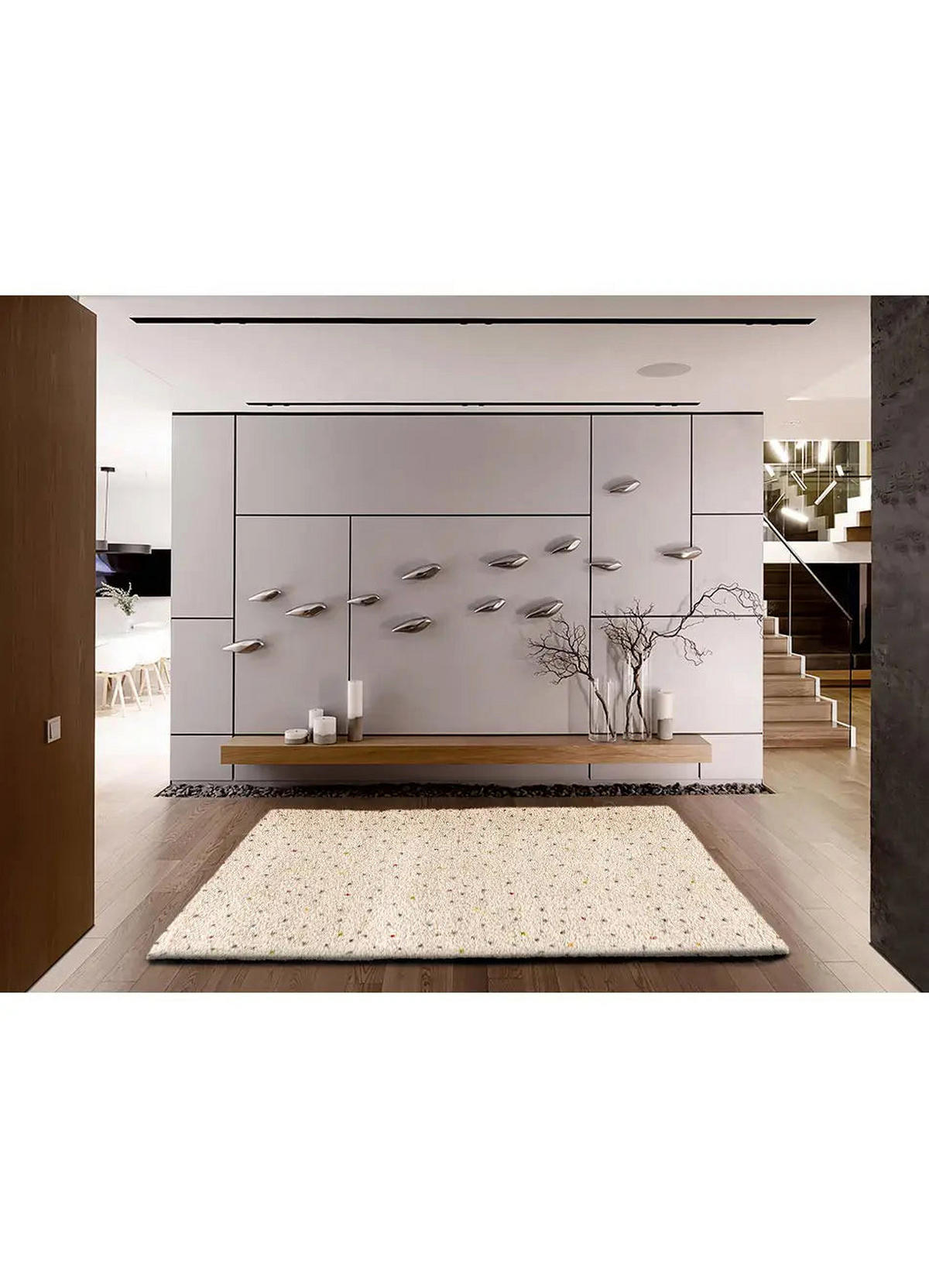 HOCHFLORTEPPICH Creme / Mehrfarbig Lush 120/180 cm - Multicolor/Creme, Naturmaterialien/Textil (120/180cm) - Atticgo