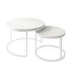 COUCHTISCH CIRI 2-in-1 LEVANTO - Weiß, Holzwerkstoff (70/70/48cm) - Lookway