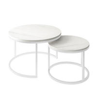 COUCHTISCH CIRI 2-in-1 LEVANTO - Weiß, Holzwerkstoff (70/70/48cm) - Lookway